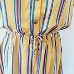 Buckle Bebop mustard stripe shirtdress size medium Photo 2