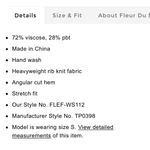 Fleur du Mal strapless corset top NEW Gray Photo 8