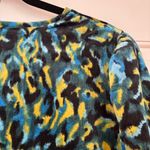 Chico's  Size 3 Velvet Puff Sleeve Blouse Bright Multicolor Animal Print Chico XL Photo 8