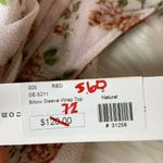 Red Haute  Floral Billie Sleeve Wrap Top Size Small Photo 11