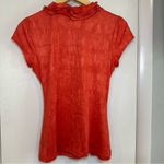 BCX  Y2K Office Siren Blouse. Size: Medium. Color: Orange. Photo 4