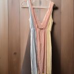 Storia Pastel Rainbow Color Block Small Summer Dress Quiet Money Comfort Flowy Photo 2