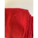 Red Ribbed Sleeveless V Photo 4