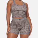 SKIMS  cotton rib tank in snow leopard print size L Photo 9