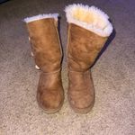 UGG  Brown and White Winter Boots with Plush Lining Photo 3