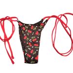 frankie's bikinis  Black & Red Divine Bikini Bottom Photo 4