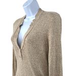 Brochu Walker The Dormer Henley Sweater Linen Blend Tan Beige Size XS Photo 4