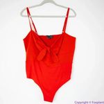 Eloquii NEW ‎ red Tie Front Bustier Bodysuit, women plus size 28 Photo 3