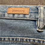 BLANK NYC Womens Zip Front Blue Denim Distressed Denim Skirt Size 28 Photo 5