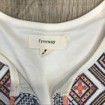 Freeway Apparel Freeway Aztecs design embroidered top beach dress boho short small w/ tassel Photo 3