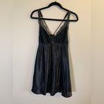 Flora Nikrooz Flora Black Satin and Lace Babydoll size L‎ Photo 1