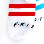 Friends TV Show Womens No Show Socks NBC 90s Retro Gift White Striped 5 Pairs Photo 4