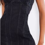 Pretty Little Thing Black Denim Mini Dress Photo 0