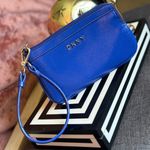 DKNY  Wristlet Blue NWOT Photo 0