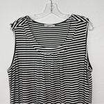 Ekouaer  Black and White Striped Sleep Dress size 2XL Photo 2