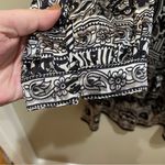 Calypso St. Barth Long Sleeve Silk Dress Black Grey White Size Medium Photo 10