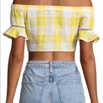 Red Carter Yellow Gingham Crop Top Photo 1