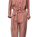 Alice + Olivia  Classics Linen Blend Sleeve Jumpsuit Photo 0