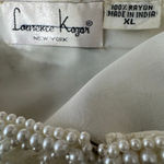 Laurence Kazar Ladies XL Cream Colored Beaded Jacket Size XL Photo 6
