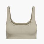 Aritzia Nwot tna tnalife rib mini bra top fluent taupe ribbed xs Photo 0