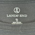 Lands' End  Black 3/4 Sleeve Boat Neck Nautical Blouse Shirt XL EUC #2439 Photo 6