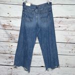 American Eagle  NWT 18 Blue Denim Distressed Super High Rise Baggy Wide Leg Jeans Photo 1