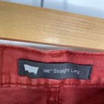 Levi's 505 Straight Leg Red Colored Denim Jeans Womens Size 37 Photo 6