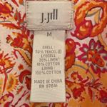 J Jill Linen Lyocell Blend Zip Up Casual Jacket Pale Orange Size Medium Photo 1
