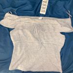 Urban Outfitters Grey Off The Shoulder Top Photo 0