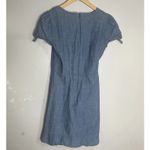 J Crew V Neck Chambray Denim dress woman's 2 Blue Photo 2