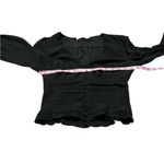 Essue E.SSUE black slightly cropped dressy blouse Photo 2