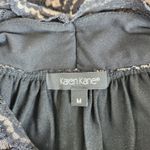 Y2K Karen Kane Black Nude Floral Stretch Lace Halter Top Lined Padded M Size M Photo 7