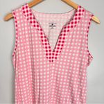 Draper James x Lands End Gingham Sleeveless Swim Coverup Dress Pink Size Small Photo 6