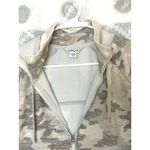 Athleta Womens Triumph Printed Hoodie Full Zip Jacket Large Gray Camo EUC Photo 3