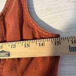 Chloe & Katie M Overall Sleeveless Dress Linen Blend Rust Boho Festival Western Orange Size M Photo 8