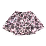 Juicy Couture  Pink Gray White Floral Layered Mini Bubble Tulle Skirt Size 4 Photo 1