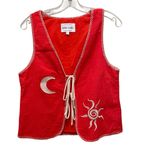 Selfie Leslie  Dose of Sunshine Stitch Vest and Skirt Orange Women’s Size Large Photo 2