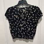 Ultra Flirt shirred Bottom, Flowered half shirt, Sz M Photo 2