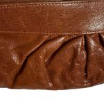 Lauren Merkin DISTRESSED LEATHER BROWN CLUTCH BAG Photo 4
