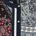 SheIn  Curve 3XL Black Red Bandana Paisley Print Boho Long Sleeve Maxi Dress Photo 4