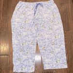 Hue  Light Blue Pajama Pants with Cat and dogs Design size 1X Photo 2