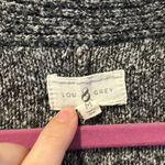 Lou & grey  dark marled gray long open front cardigan Photo 2