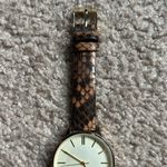 Women’s vintage gold tone vegan leather adjustable watch‎ own size Brown Photo 3