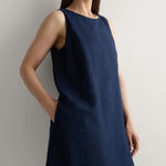 Quince 100% European Linen Tank Mini Dress NWT  Photo 0