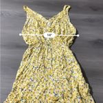 SheIn  White & Yellow Floral‎ Sunflower Print Sleeveless Dress Size S Photo 6