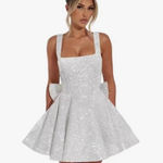 Sparkly white dress Size 8 Photo 0