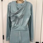 Juicy Couture  OG Big Bling Velour Hoodie Track Pants Set Pastel Turquoise Large Photo 8