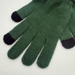 Disney  Parks Womens Tech Gloves Mickey Mouse Head Icon Rhinestone Bling Green Photo 1