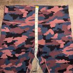 Lululemon Camouflage Wunder Under Print Leggings Smoky Red Night Sea Size 16 Photo 3