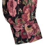Mango MNG  Women's Floral Long Sleeve Mini Dress Ruched Bodycon V Neck Photo 7